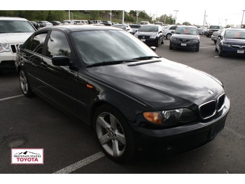 Black Sapphire Metallic BMW 3 Series 325i Sedan.  Click to enlarge.