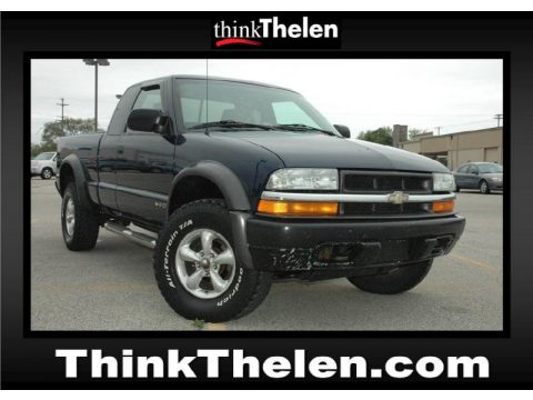 Indigo Blue Metallic Chevrolet S10 ZR2 Extended Cab 4x4.  Click to enlarge.