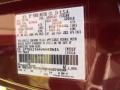 Ford Color Code JL Dark Toreador Red Metallic #5