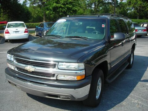 Dark Gray Metallic Chevrolet Suburban 1500 LT.  Click to enlarge.