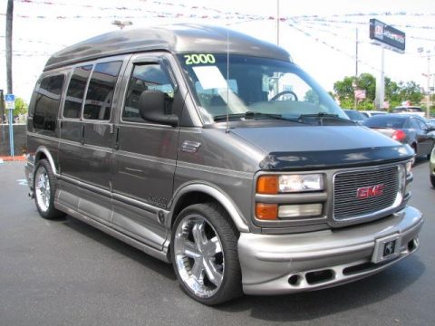 Storm Gray Metallic GMC Savana Van 1500 Passenger Conversion.  Click to enlarge.