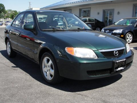 Emerald Green Mica Mazda Protege LX.  Click to enlarge.