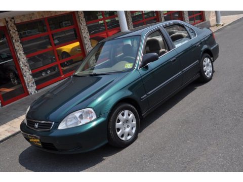 Clover Green Pearl Honda Civic LX Sedan.  Click to enlarge.