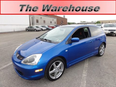 Vivid Blue Pearl Honda Civic Si Hatchback.  Click to enlarge.