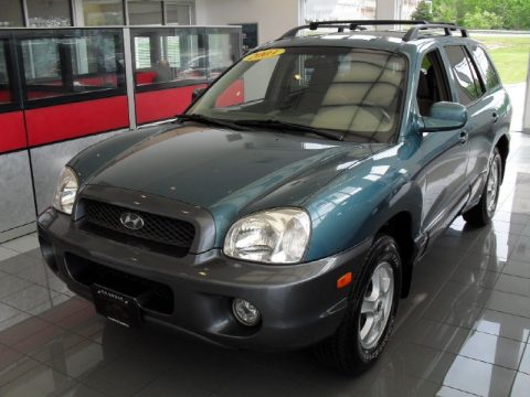 Pine Green Hyundai Santa Fe GLS 4WD.  Click to enlarge.