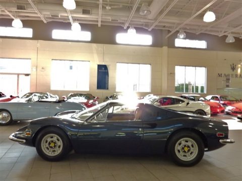 Medium Blue Metallic Ferrari Dino 246 GTS.  Click to enlarge.
