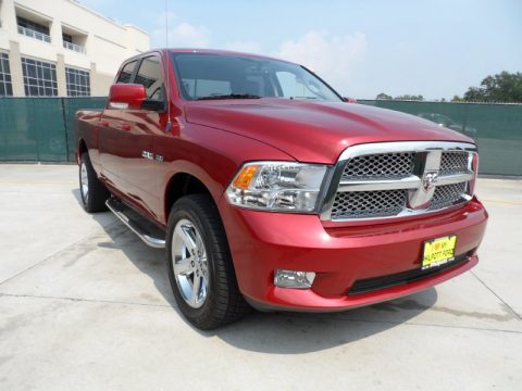 Inferno Red Crystal Pearl Dodge Ram 1500 Sport Quad Cab 4x4.  Click to enlarge.