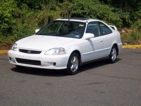 Taffeta White Honda Civic EX Coupe.  Click to enlarge.