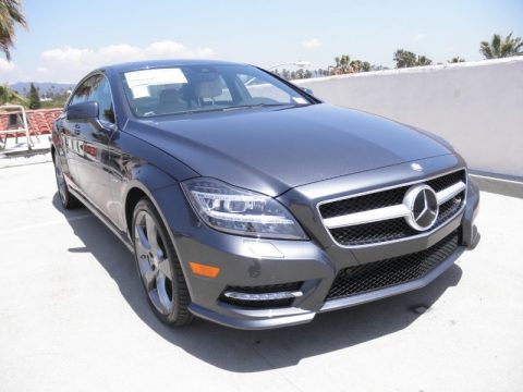 Steel Grey Metallic Mercedes-Benz CLS 550 Coupe.  Click to enlarge.