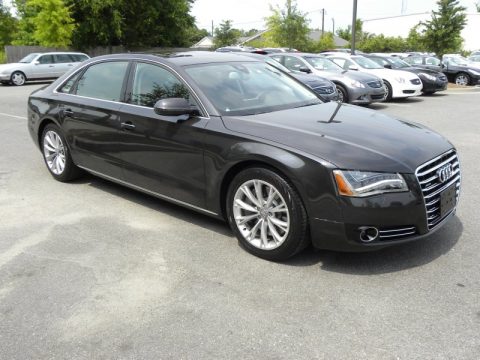 Oolong Grey Metallic Audi A8 L 4.2 FSI quattro.  Click to enlarge.