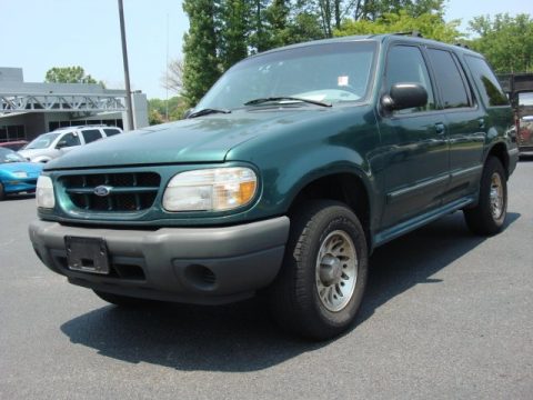 Spruce Green Metallic Ford Explorer XLS 4x4.  Click to enlarge.