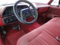  1991 Ford F150 Scarlet Red Interior #14
