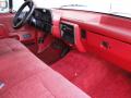  1991 Ford F150 Scarlet Red Interior #20