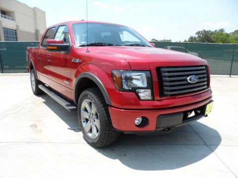 Red Candy Metallic Ford F150 FX4 SuperCrew 4x4.  Click to enlarge.