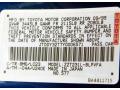 Toyota Color Code 8M6 Spectra Blue Mica #23
