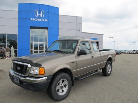 Arizona Beige Metallic Ford Ranger XLT SuperCab 4x4.  Click to enlarge.