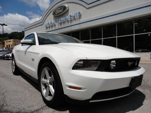 Performance White Ford Mustang GT Premium Coupe.  Click to enlarge.