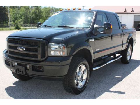 Black Ford F350 Super Duty Lariat Outlaw Crew Cab 4x4.  Click to enlarge.
