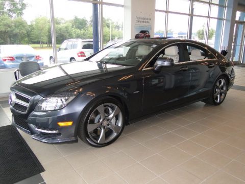 Steel Grey Metallic Mercedes-Benz CLS 550 Coupe.  Click to enlarge.