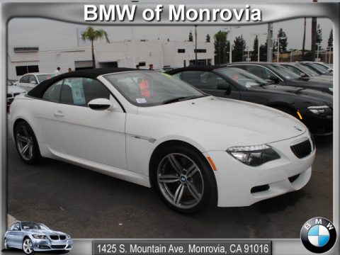 Alpine White BMW M6 Convertible.  Click to enlarge.