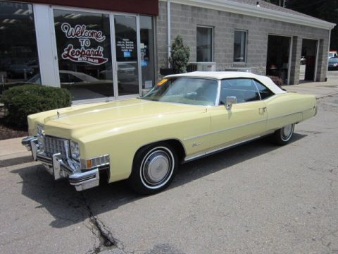 Harvest Yellow Cadillac Eldorado Convertible.  Click to enlarge.