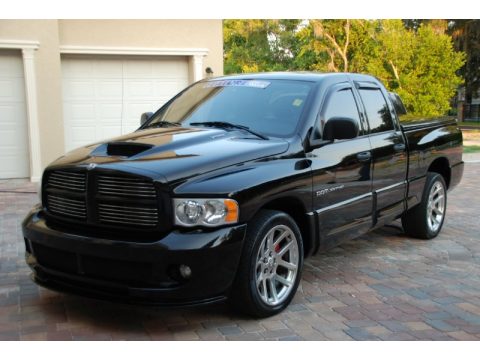 Black Dodge Ram 1500 SRT-10 Quad Cab.  Click to enlarge.