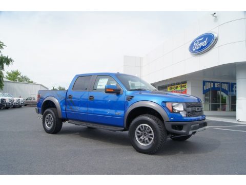 Blue Flame Metallic Ford F150 SVT Raptor SuperCrew 4x4.  Click to enlarge.