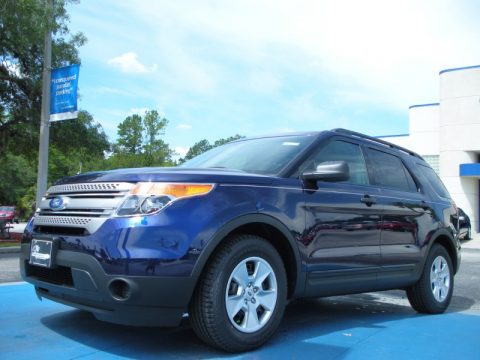 Kona Blue Metallic Ford Explorer FWD.  Click to enlarge.