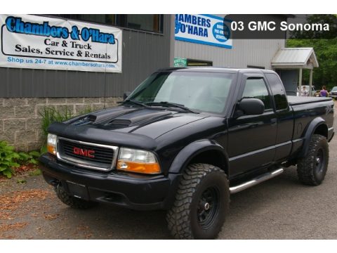 Onyx Black GMC Sonoma SLS Extended Cab 4x4.  Click to enlarge.