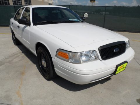Vibrant White Ford Crown Victoria Police Interceptor Click to enlarge