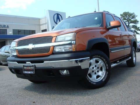 Sunburst Orange Metallic Chevrolet Avalanche Z71 4x4.  Click to enlarge.