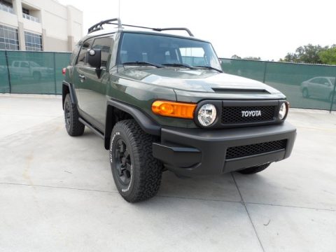 Army Green Toyota FJ Cruiser Trail Teams Special Edition 4WD.  Click to enlarge.