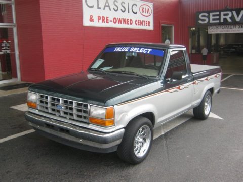 Hunter Green Metallic Ford Ranger XLT Regular Cab.  Click to enlarge.