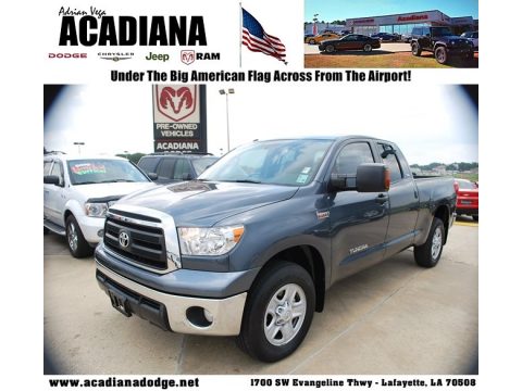 Slate Gray Metallic Toyota Tundra SR5 Double Cab 4x4.  Click to enlarge.