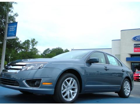 Steel Blue Metallic Ford Fusion SEL V6.  Click to enlarge.