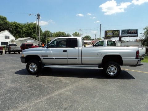 Bright Silver Metallic Dodge Ram 2500 SLT Quad Cab 4x4.  Click to enlarge.