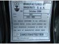 Info Tag of 2007 Maserati Quattroporte Sport GT DuoSelect #36