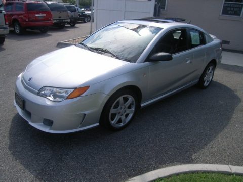 Silver Nickel Saturn ION Red Line Quad Coupe.  Click to enlarge.