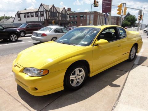 Competition Yellow Chevrolet Monte Carlo SS.  Click to enlarge.