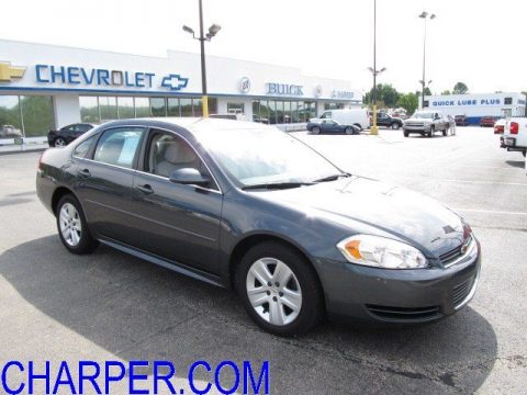 Cyber Gray Metallic Chevrolet Impala LS.  Click to enlarge.