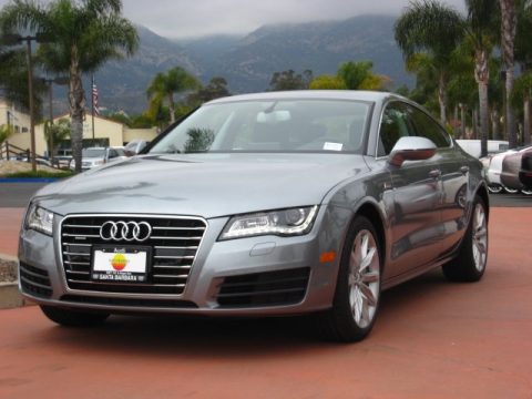 Quartz Grey Metallic Audi A7 3.0T quattro Premium.  Click to enlarge.