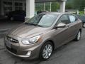 Front 3/4 View of 2012 Hyundai Accent GLS 4 Door #2