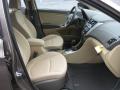  2012 Hyundai Accent Beige Interior #19