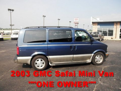 Dark Blue Metallic GMC Safari SLT AWD.  Click to enlarge.