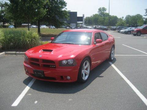 Inferno Red Crystal Pearl Dodge Charger SRT8.  Click to enlarge.