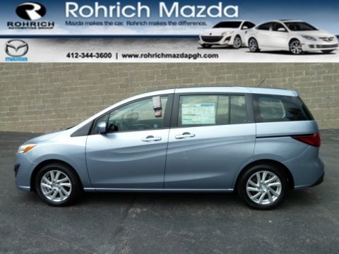 Clear Water Blue Metallic Mazda MAZDA5 Sport.  Click to enlarge.