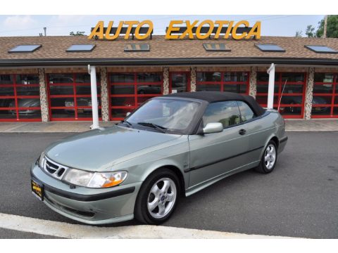 Sun Green Metallic Saab 9-3 SE Convertible.  Click to enlarge.