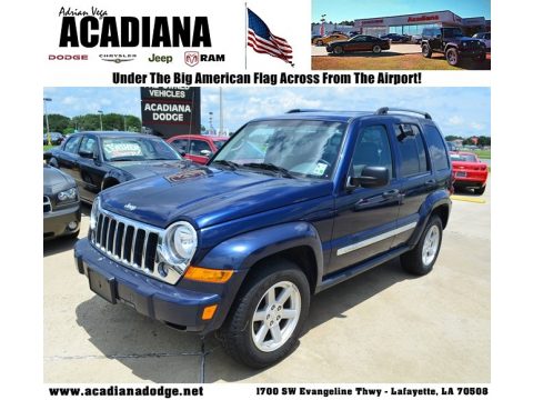 Midnight Blue Pearl Jeep Liberty Limited.  Click to enlarge.