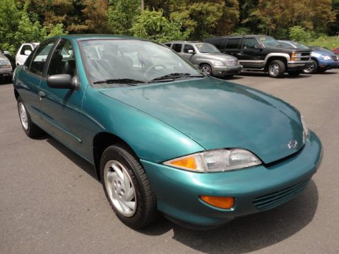 Medium Green Metallic Chevrolet Cavalier Sedan.  Click to enlarge.