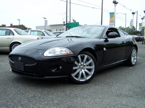 Ultimate Black Jaguar XK XK8 Coupe.  Click to enlarge.